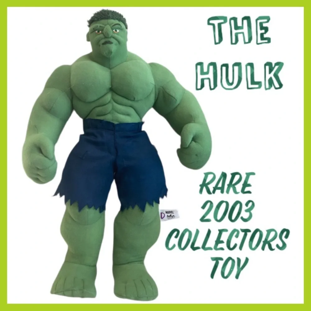 Vintage Marvel Hulk Y2K Action Figure Large Super Hero’s Avengers Toy Rare 2003